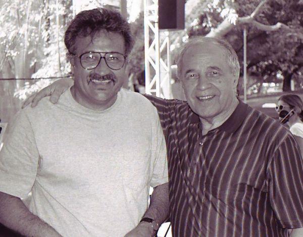 with Pierre Boulez, Ojai, California (1997)