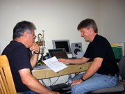 with Tom Dambly at Morton Subotnick Studio, Valencia, Ca. (2005)
