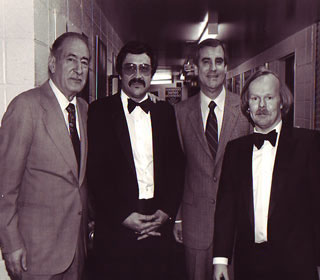 with William Vacchiano, Irving Bush, and Donald Green, Avery Fisher Hall, NYC (1986)